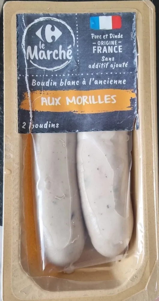 Boudin blanc à l'ancienne aux morilles