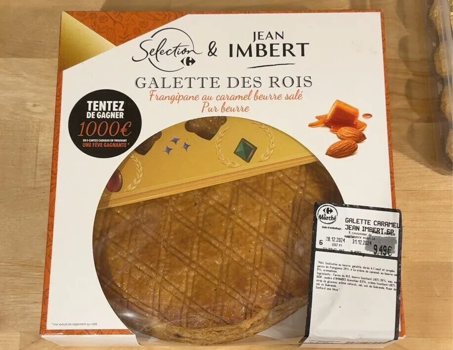 Galette frangipane au caramel beurre salé pur beurre