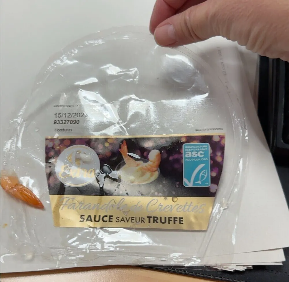 Farandole de crevettes sauce saveur truffe