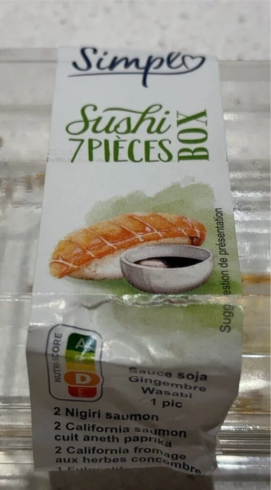 Sushis Box 7 pièces