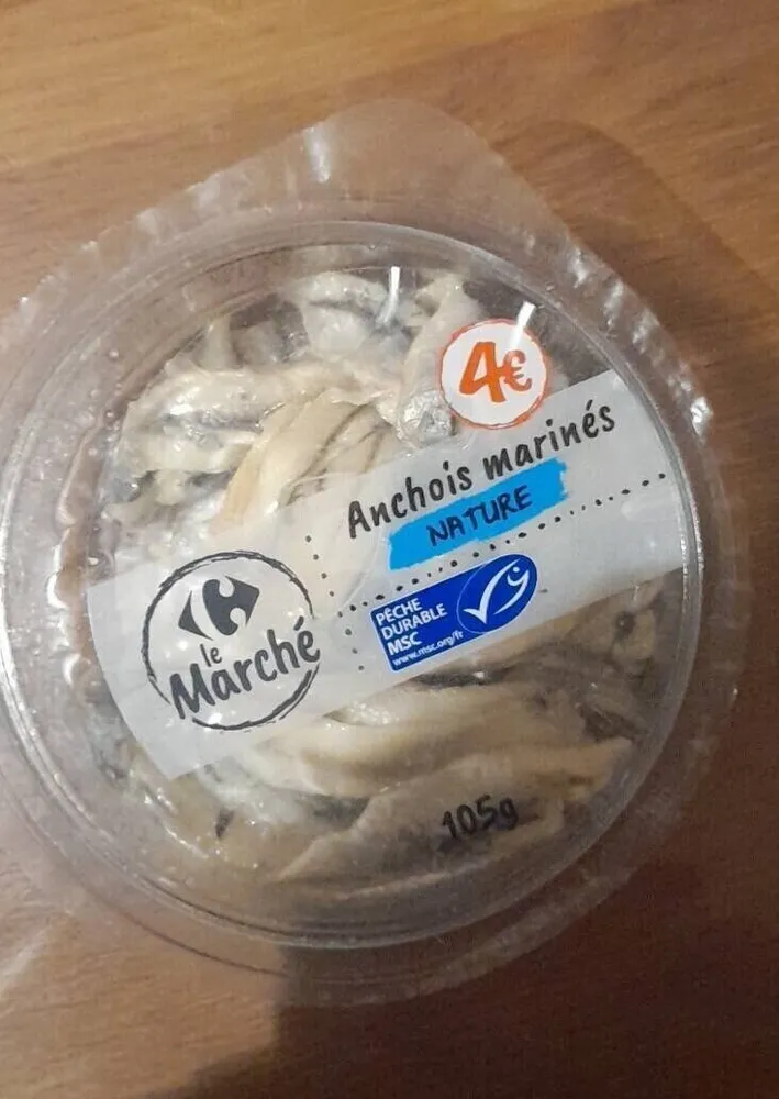 Anchois marinés nature