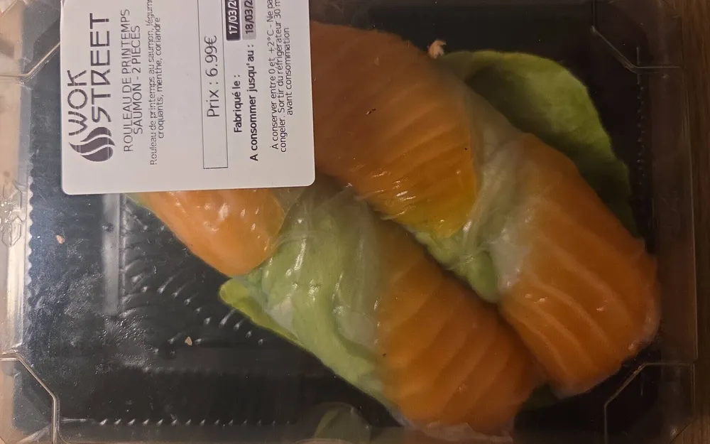 Rouleau printemps saumon