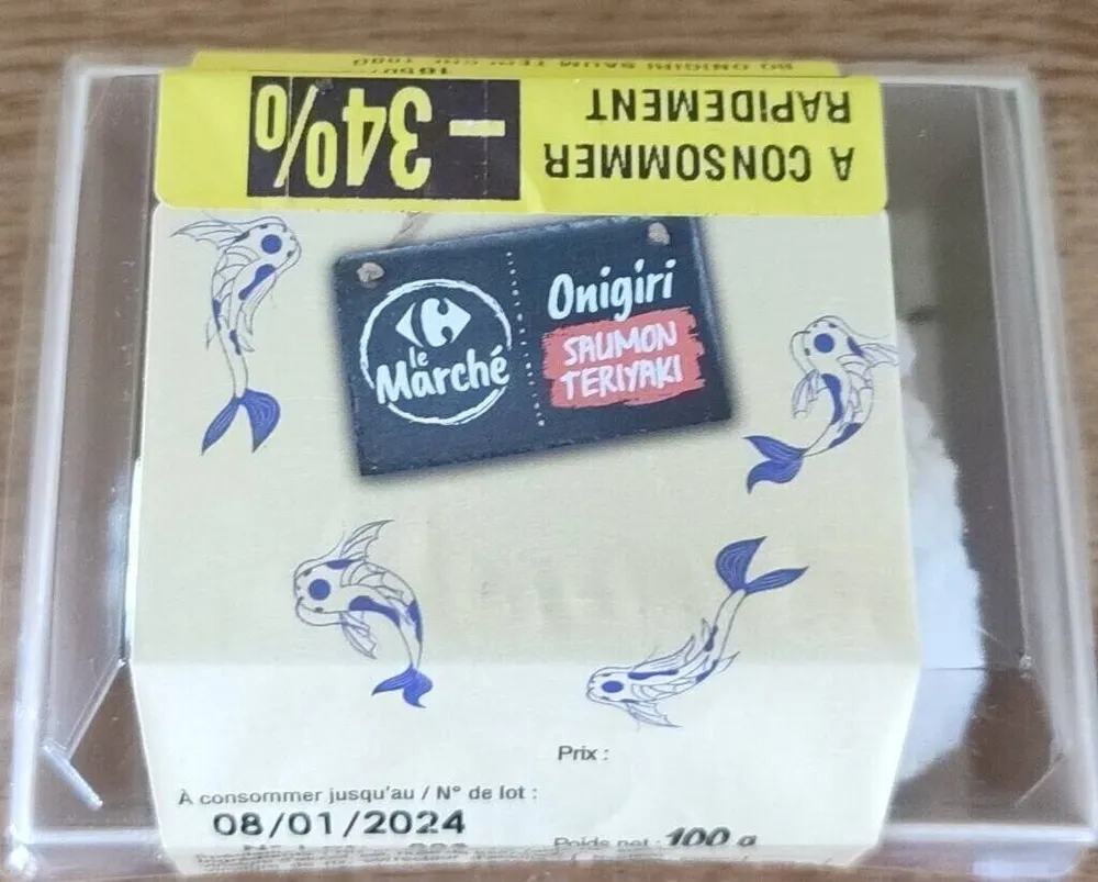 Onigiri saumon teriyaki