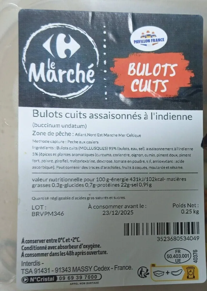 Bulots cuits