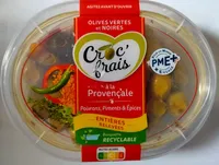 Olives à la provençale poivrons piments