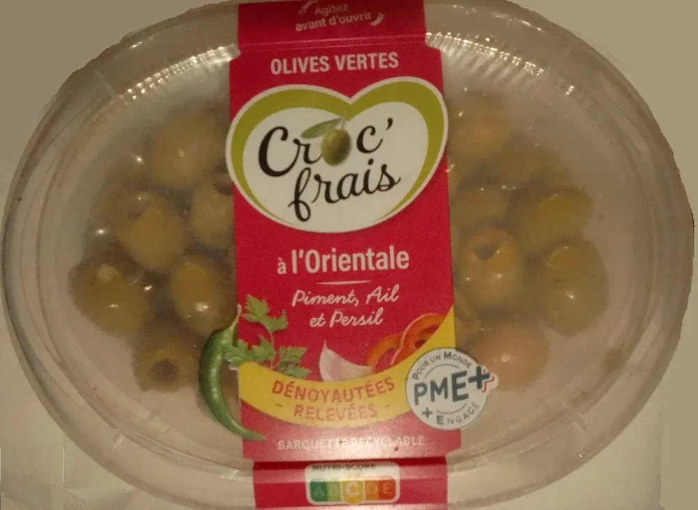 Olives vertes à l'orientale