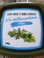 Olives vertes et noires coquillos