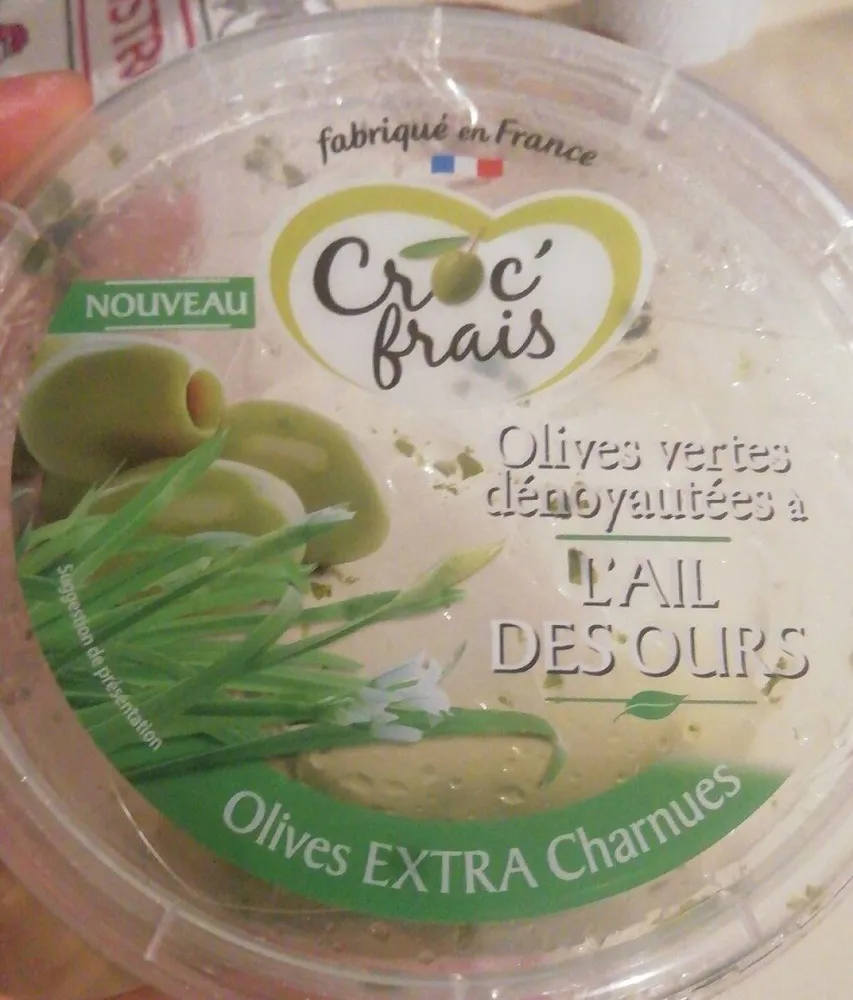 Olives vertes à l'ail des ours