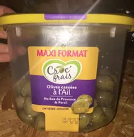 Olives  cassées à l'Ail