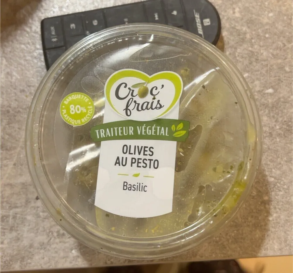 Olives au pesto