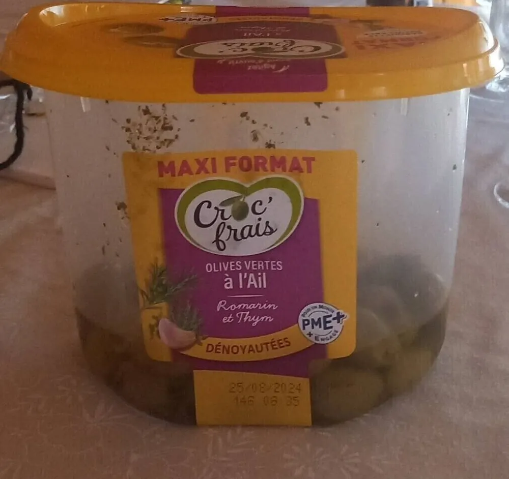 Olives vertes à l'ail