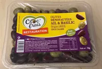 Olive denoyautées ail et basilic