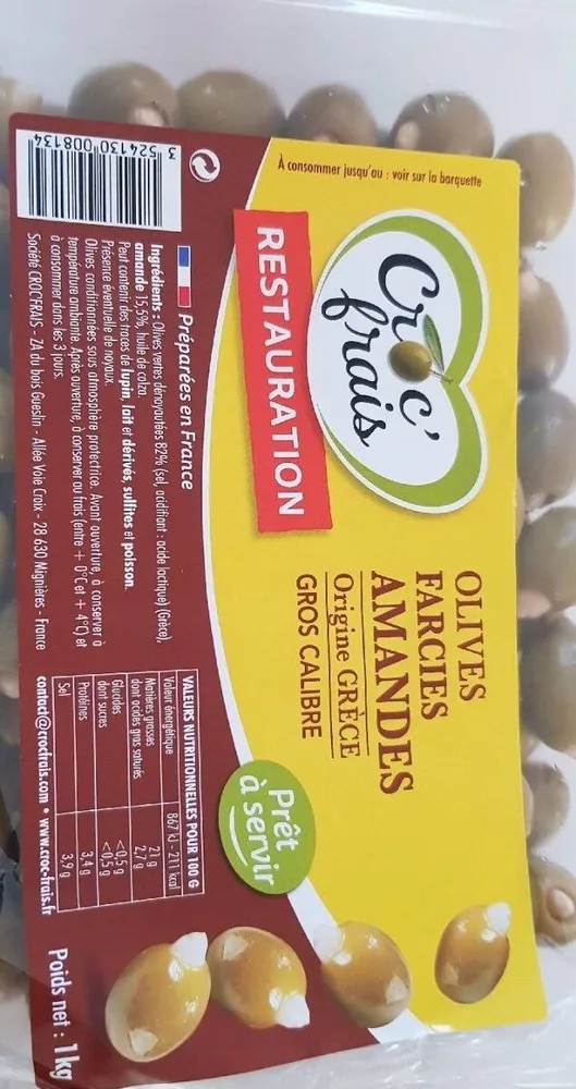 Olives farcies amandes