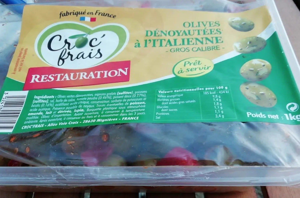 Olives à l'italienne croc'frais