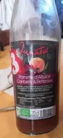 Jus de pomme d'alsace cranberry et betterave