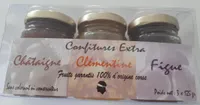 Confitures Extra Châtaigne - Clémentine - Figue