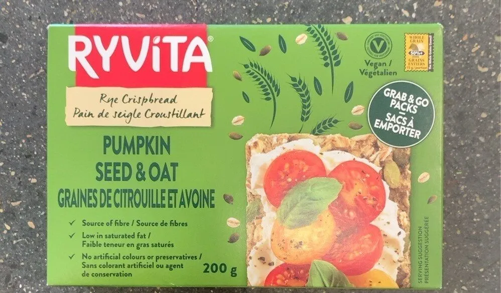 Pumpkin Seed & Oat Rye Crispbread