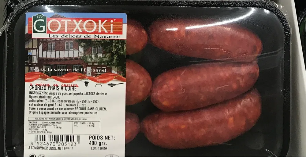 Chorizo frais à cuire
