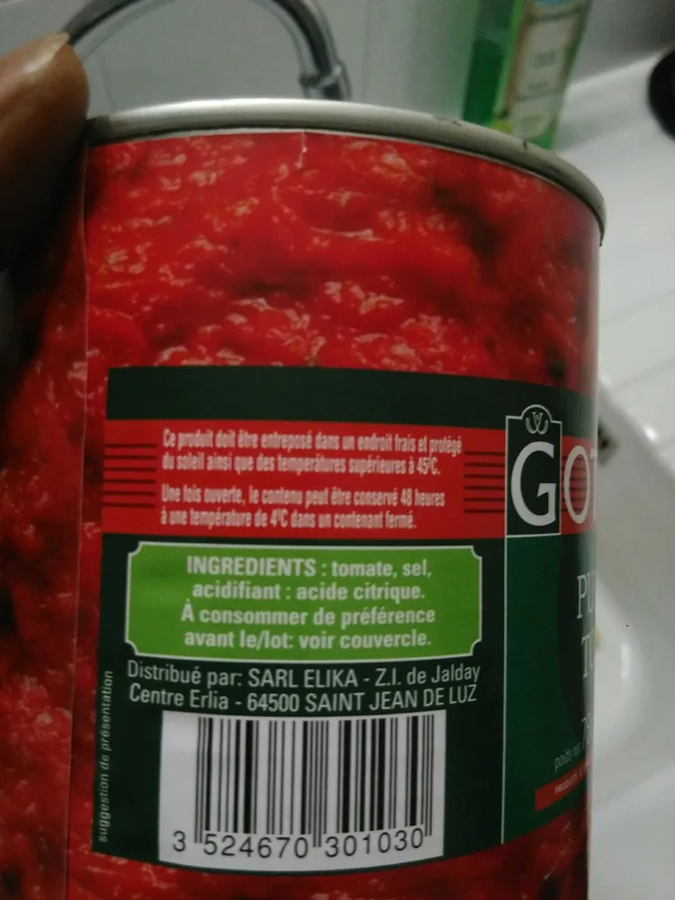 Purée de tomates