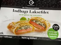 Indbagt Laksefilet med spinat og ostesauce