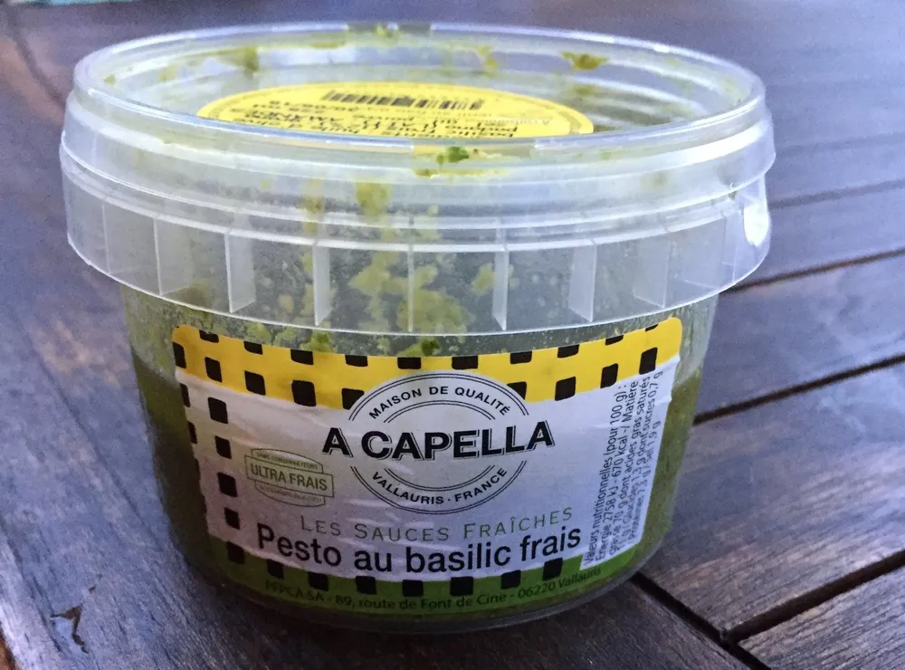 Pesto au basilic frais