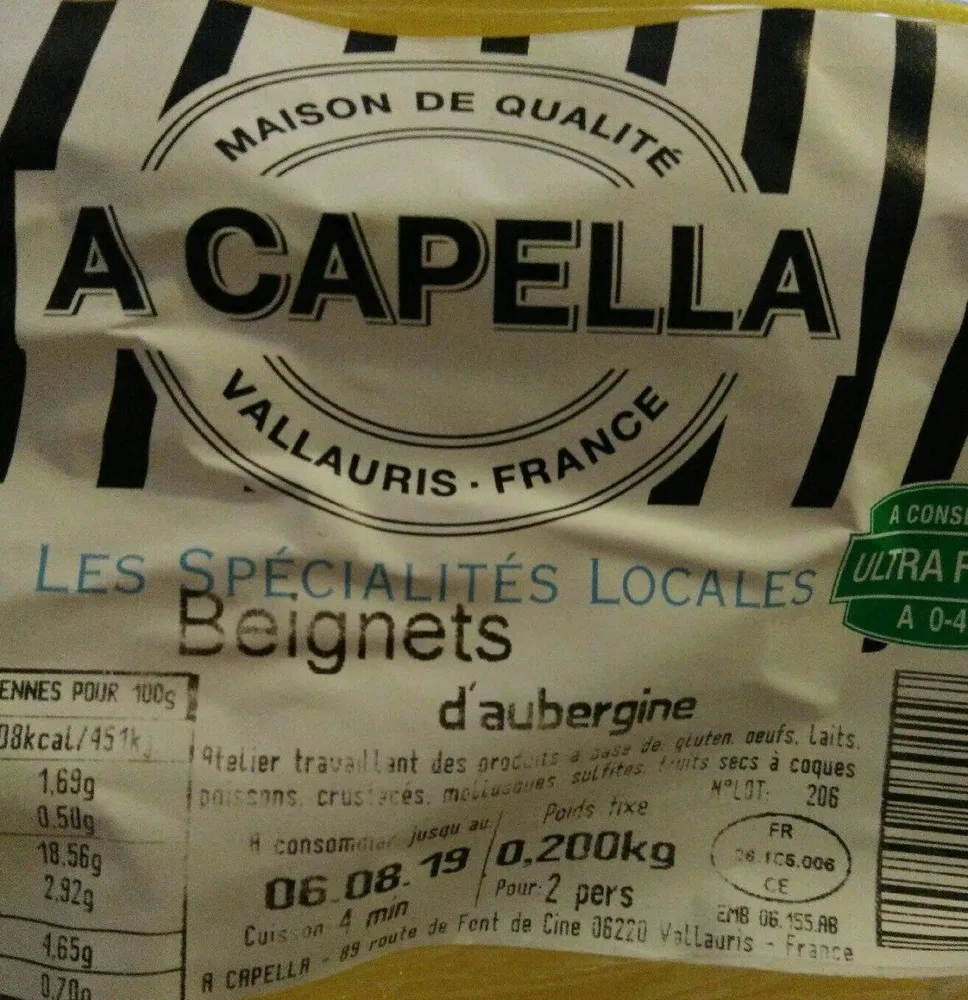 Beignets d'aubergines