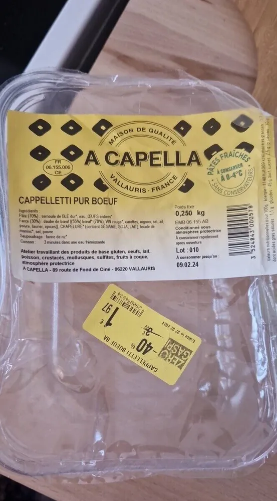 Cappelletti pur boeuf