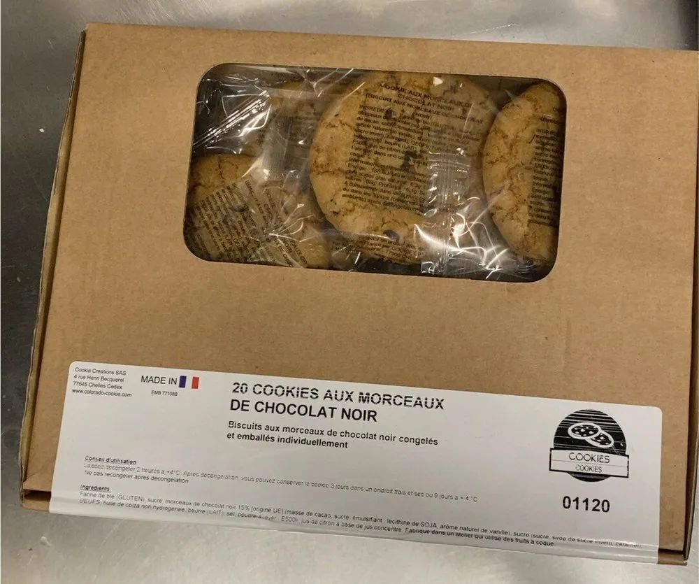 20 Cookies aux morceaux de chocolat
