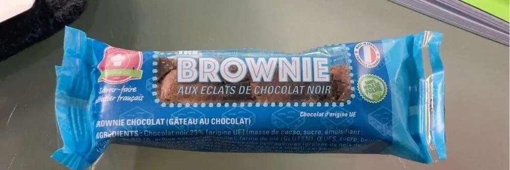 The brownie aux éclats de chocolat noir