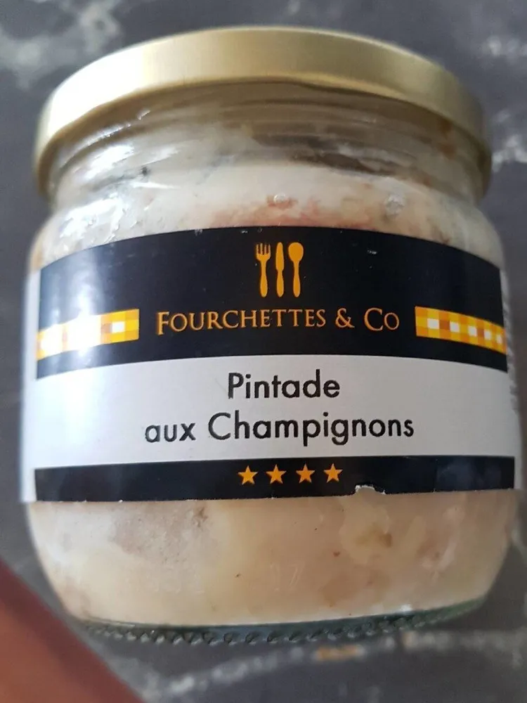 Pintade aux champignons