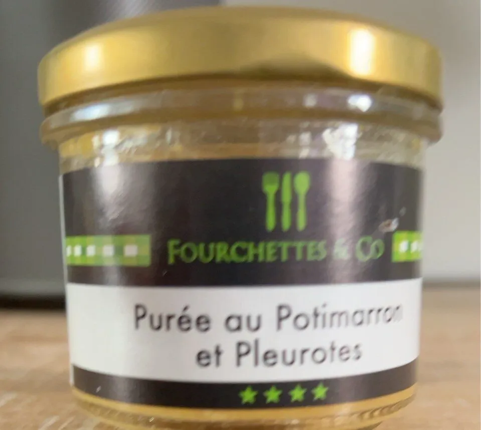 Purée au potimarron et pleurotes