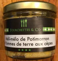 Meli-mélo de Potimaron et pommes de terre aux cepes