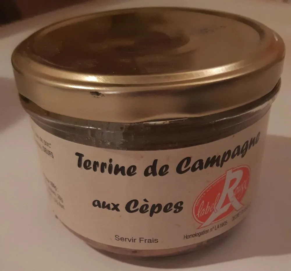 Terrine de campagne aux cèpes
