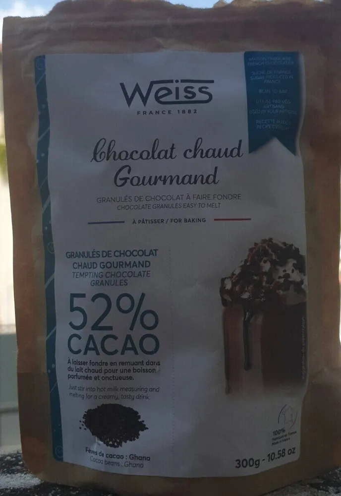 Granulés de chocolat 52 % cacao