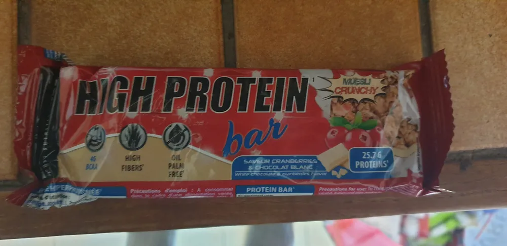 High Protein, Cranberry White Chocolate