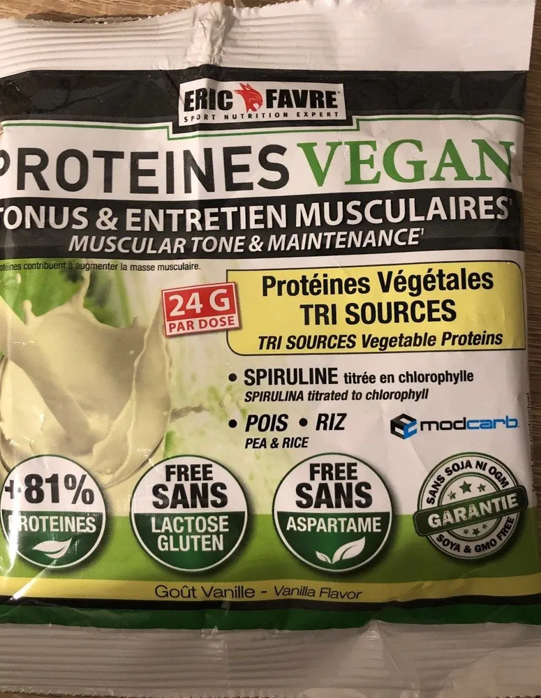 Protéines vegan vanille