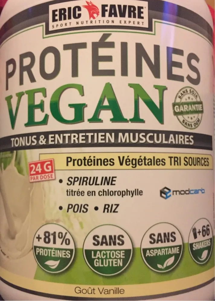 Eric Favre Protéines Vegan