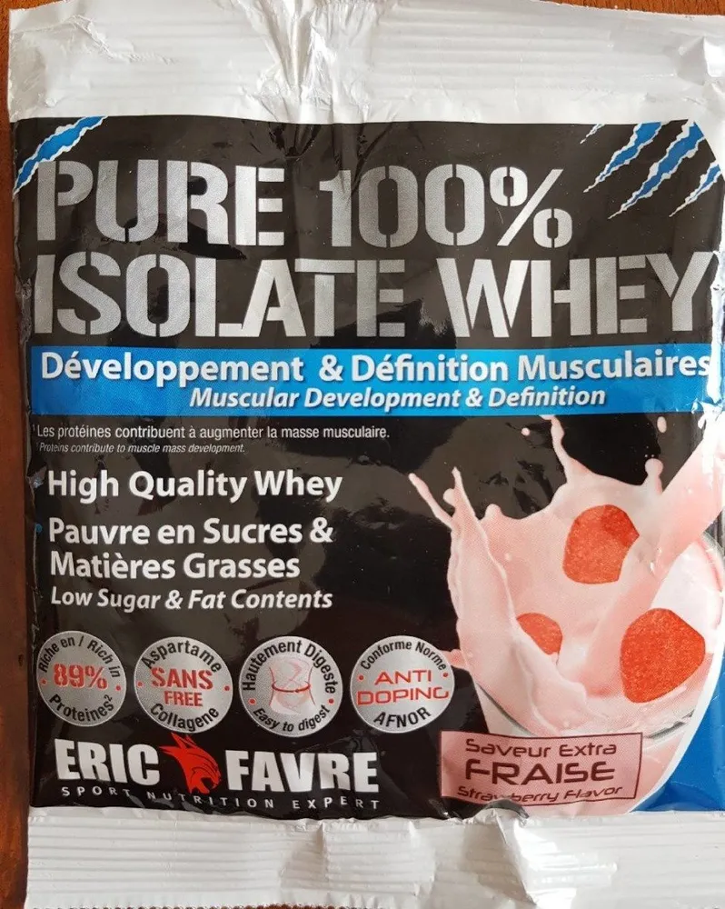Pure 100% isolate whey fraise