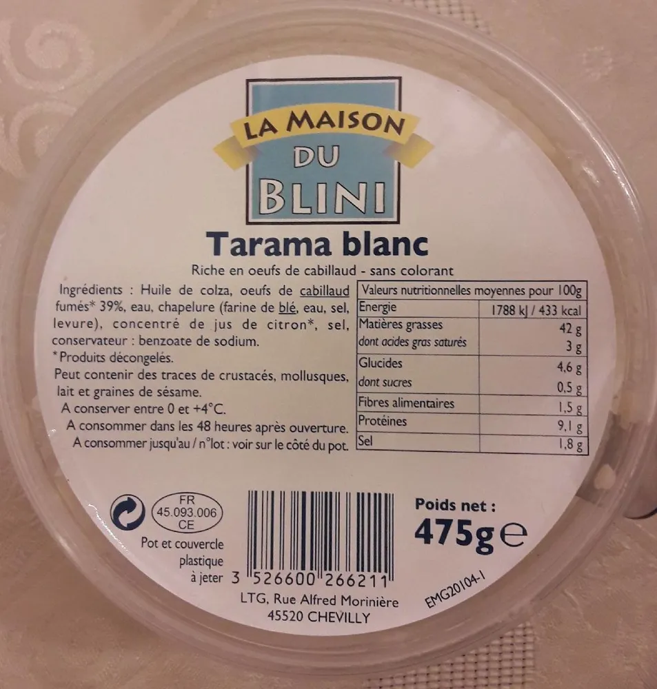 Tarama blanc