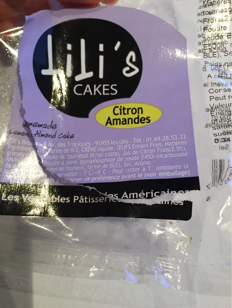 Lili’s cakes citron amandes