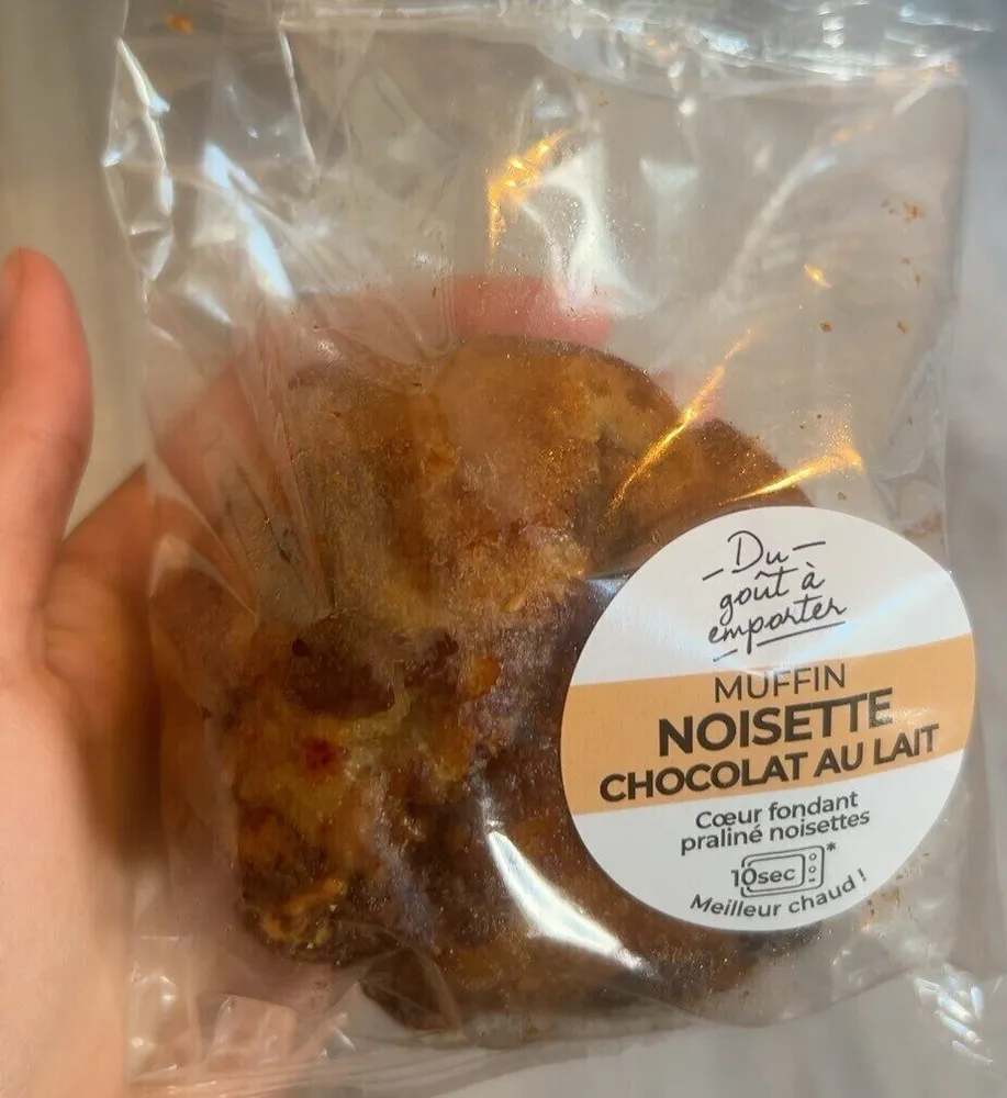 Muffin noisette chocolat au lait