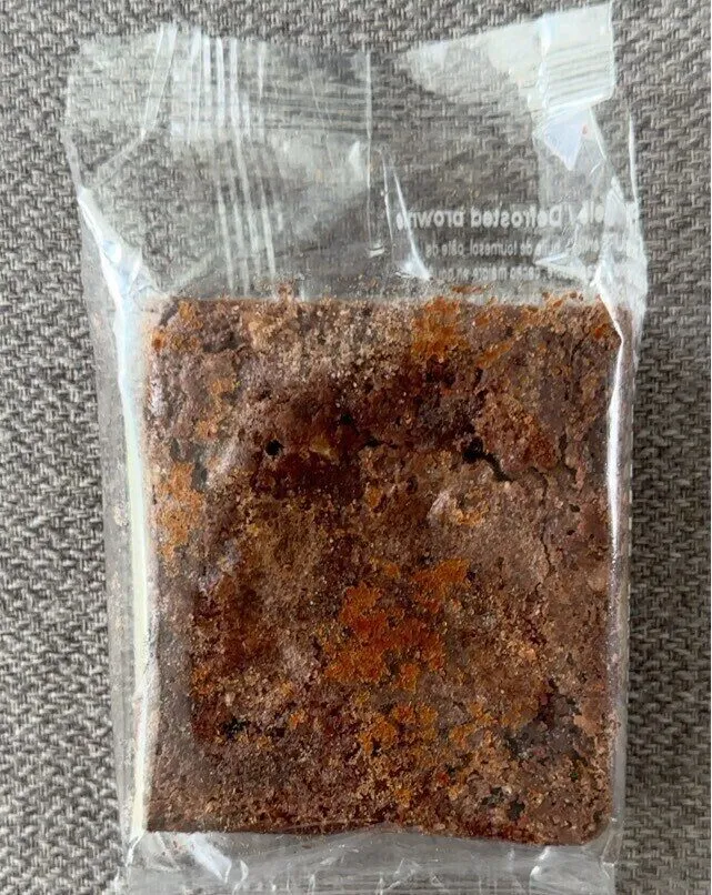 Brownie décongelé