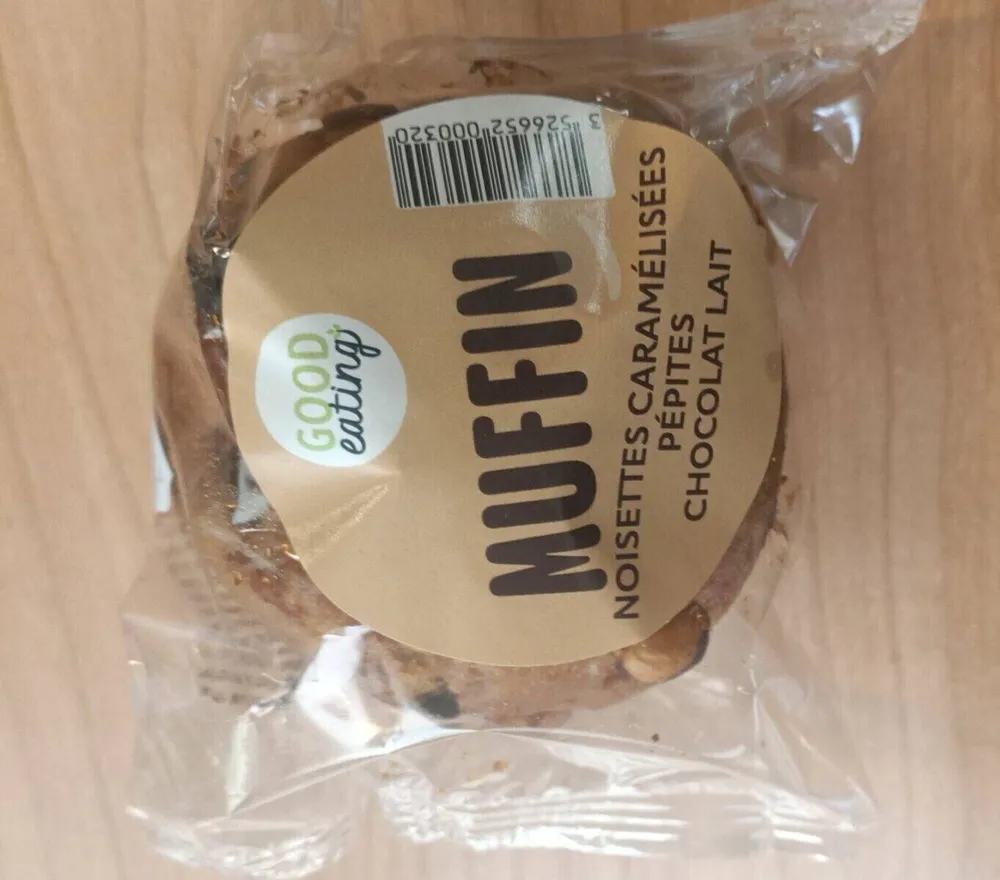 Muffin Noisettes caramélisées Pépites chocolat au lait