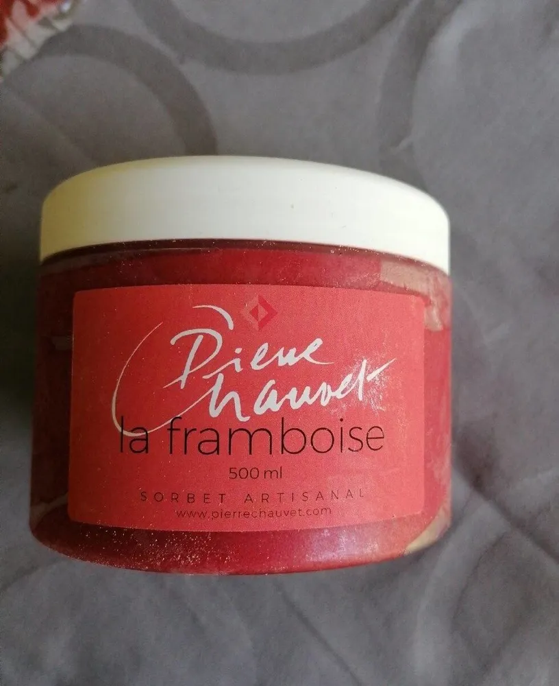 Glace à la framboise