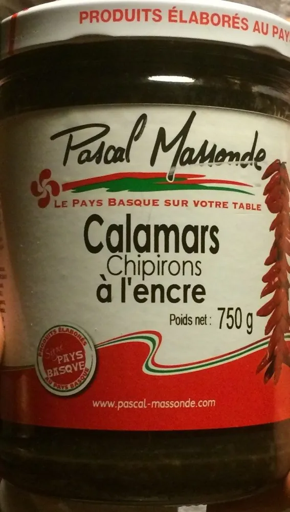 Calamars chipieons à l'encre