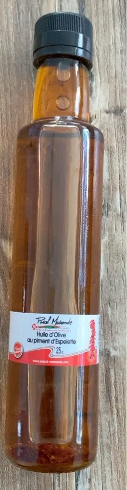 Huile d’olive au piment d’Espelette