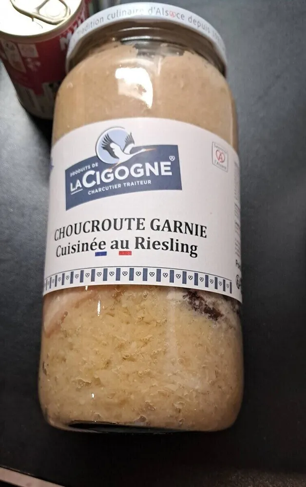 Choucroute garnie cuisinée au Riesling