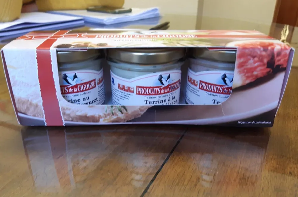Lot 3 terrines 3x100gr
