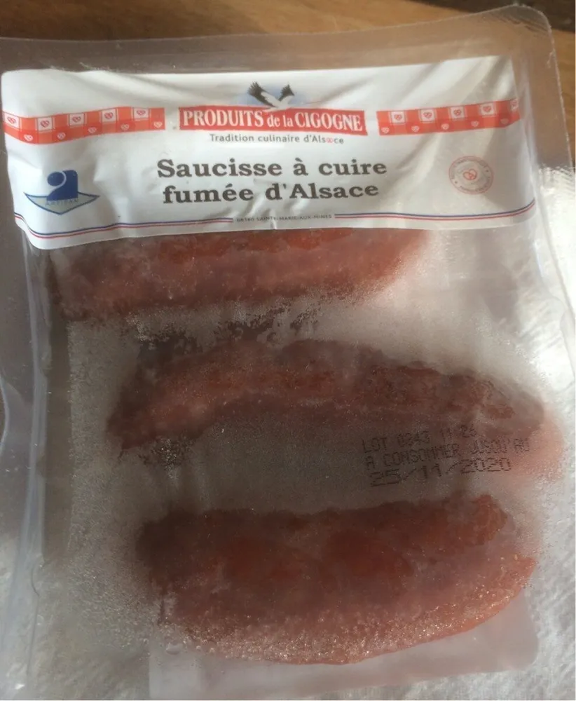 Saucisse à cuire fumée d'Alsace
