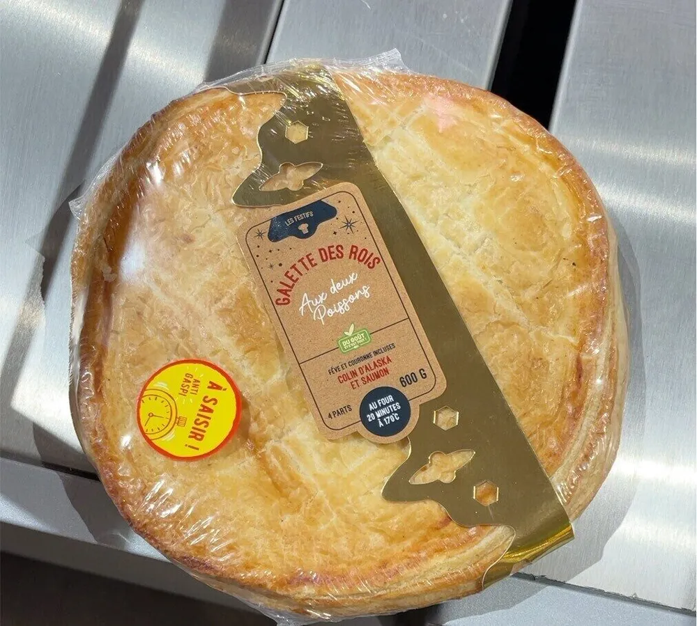 Galette des rois aux deux poissons